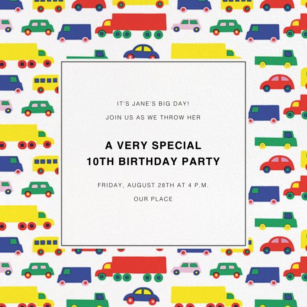 Bo Boo Invitation