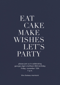 Eat Cake Make Wishes by Sugar Paper