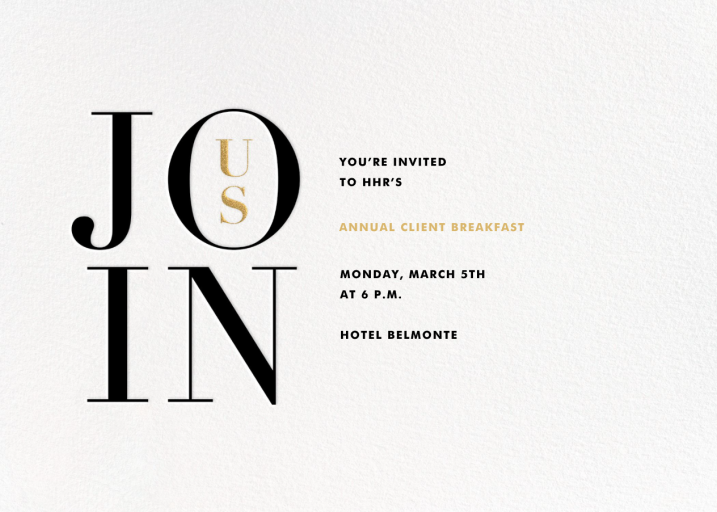 Almaviva - Breakfast/Lunch Invitation by Paperless Post