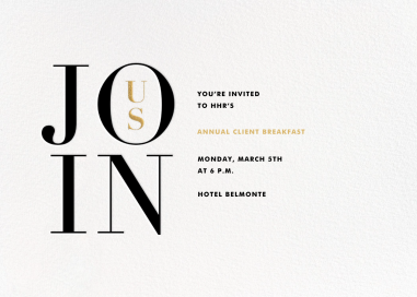 Almaviva - Dining & Drinks Invitation by Paperless Post