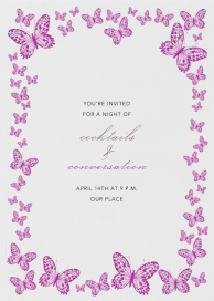 Butterfly Border - Garden Party Invitation by Bernard Maisner