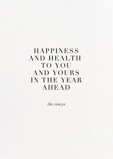 Full-Page Photo (Text Overlay) - New Year's Card by Paperless Post - Back