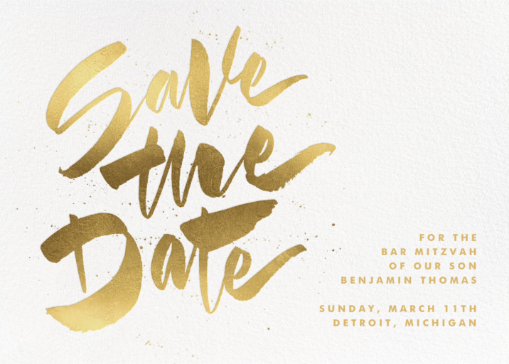 Johanna III - Bar & Bat Mitzvah Save the Date by Paperless Post