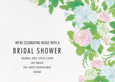 Peony Posy (Save The Date) - Bridal Shower Invitation by Paperless Post