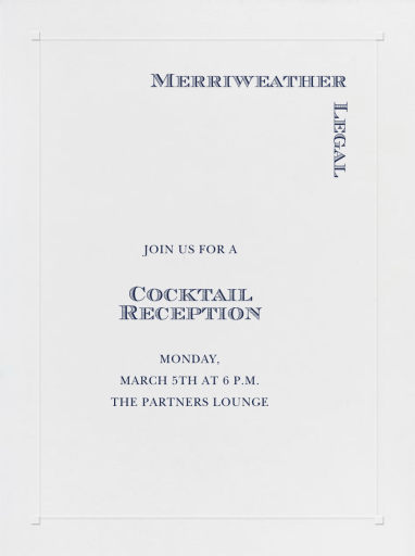 Square Embossed Corners by Paperless Post