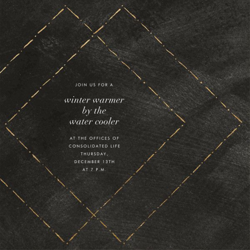 Posh - Corporate Holiday Party Invitation by Kelly Wearstler