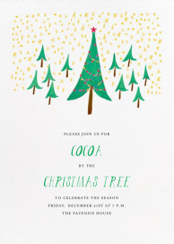 Glittery Tree in the Christmas Forest (Invitation) by Mr. Boddington's Studio