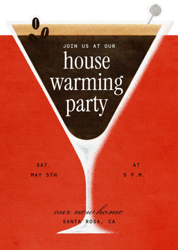 Espresso Martini Invitation