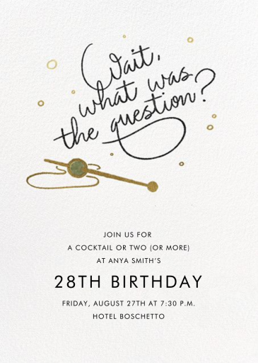 Cheers to All That - Birthday Invitation by Derek Blasberg - Back