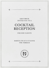 BoddingtonTelegram - Cocktail Party Invitation by Mr. Boddington's Studio