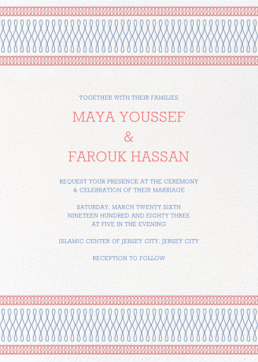 Spirals (Invitation) - Wedding Invitation by Paperless Post