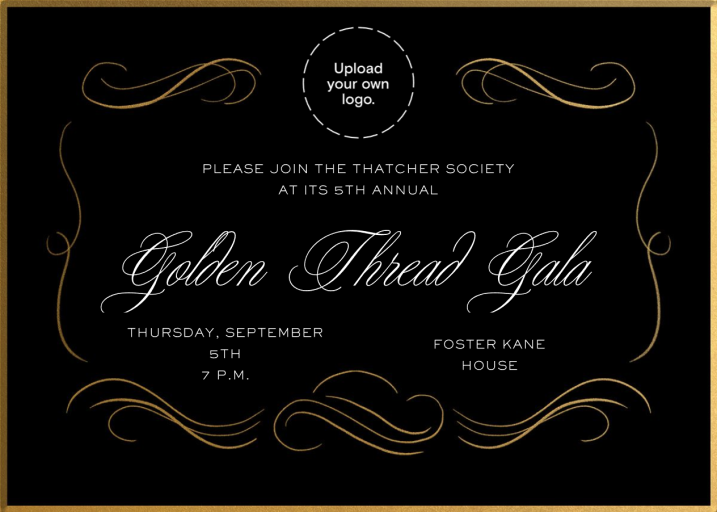 Grand Swirls - Gala Invitation by Paperless Post