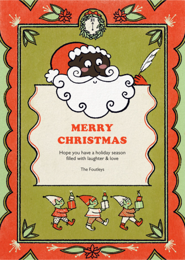 Santa and His Elves - Holiday Card by Paperless Post