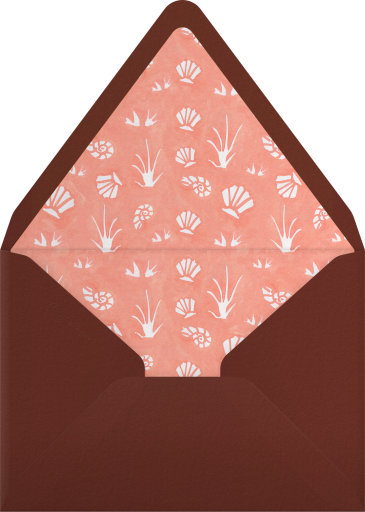 Painted Beach Sunset Invitation Envelope