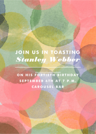 Birthday Watercolor - Birthday Invitation by Crate & Barrel