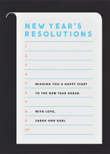 Resolutions by The Indigo Bunting