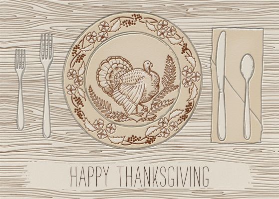 Thanksgiving Place Setting - Paperless Post