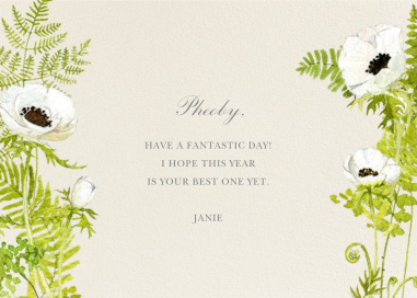 Naiad (Horizontal) - Birthday Card by Felix Doolittle