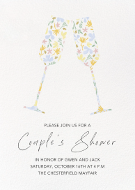 Floral Flutes - Bridal Shower Invitation by Paperless Post