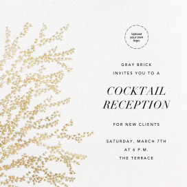Forsythia Branch - Cocktail Party Invitation by Paperless Post