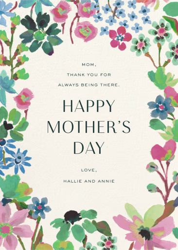 Showered in Florals - Mother's Day Card by Liberty