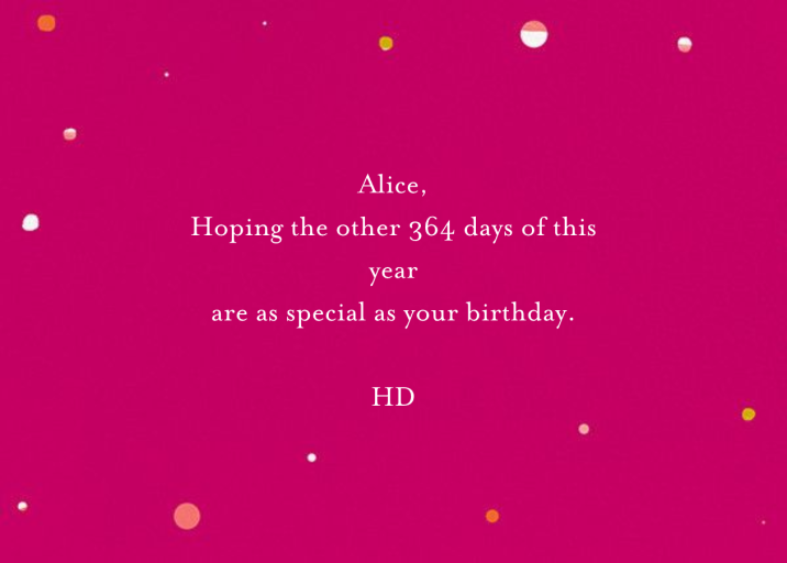 Scratchboard Birthday - Birthday Card by Ashley G - Back