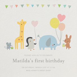 Party March - Birthday Invitation by Little Cube