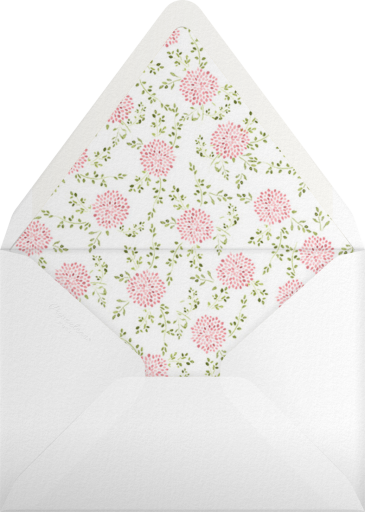 Watercolor Dahlias - Paperless Post Envelope