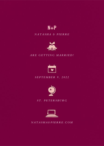 Symbols of Love - Save the Date by Cheree Berry Paper & Design