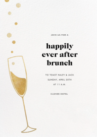 Champagne Flute - Wedding Brunch Invitation by Paperless Post