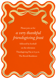 Ribbon Flourish - Thanksgiving Invitation by Hello!Lucky