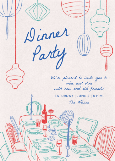 Lantern Dinner - Dinner Party Invitation by Paperless Post