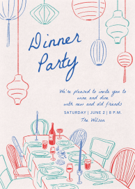 Lantern Dinner - Spring Party Invitation by Paperless Post