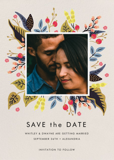 Egret Garden (Photo Save the Date) by Rifle Paper Co.