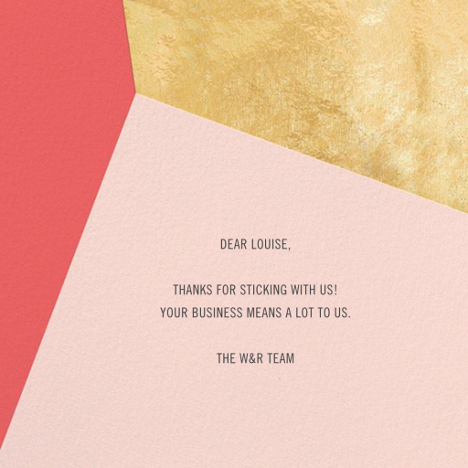 Featured Thanks - Thank You Card by Paperless Post - Back
