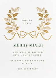 Holly Laurel - Holiday Party Invitation by Paperless Post