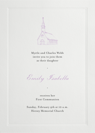 Standard - First Communion Invitation by Paperless Post