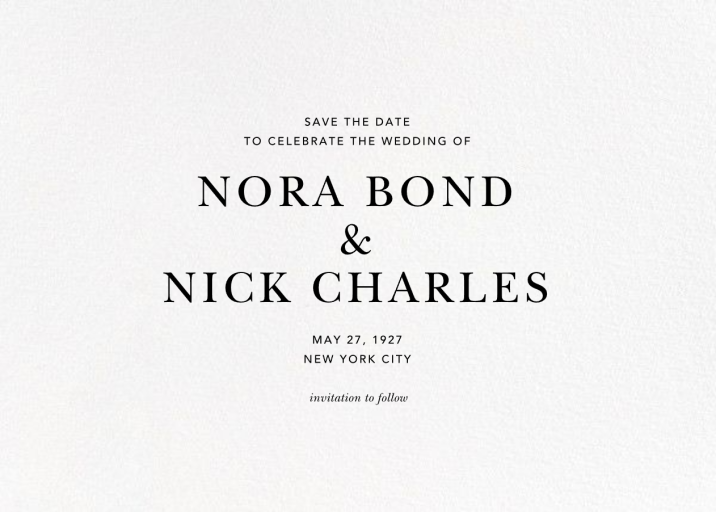 Konfetti Photo - Save the Date by Kelly Wearstler - Back