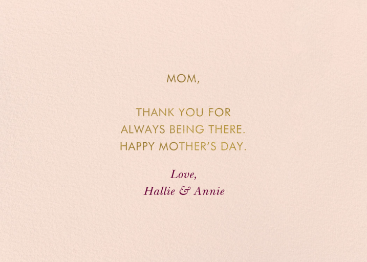 Wildflower Mother’s Day - Mother's Day Card by Rifle Paper Co. - Back