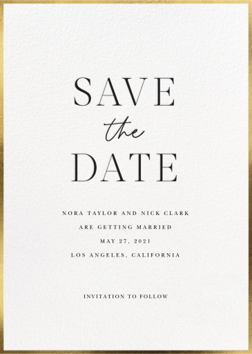 Vintage Thin Gold Border Frame by Sugar Paper