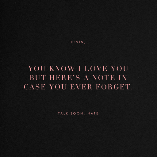 Stuck on You - Greeting Card by Kelly Wearstler - Back