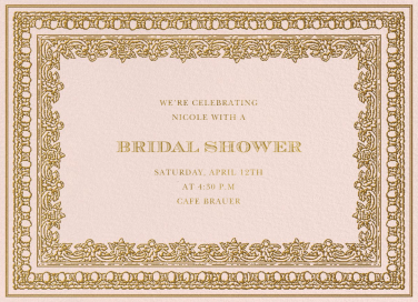 Grand Palais - Bridal Shower Invitation by Ladurée