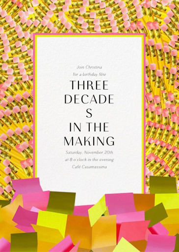 Sprinter Fritz - Birthday Invitation by Mary Katrantzou