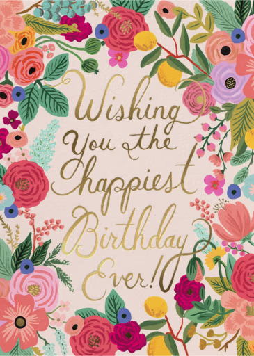 Gilded Garden Party - Birthday Card by Rifle Paper Co.
