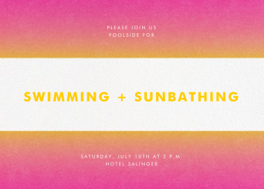 Gradient Bars - Summer Party Invitation by Paperless Post