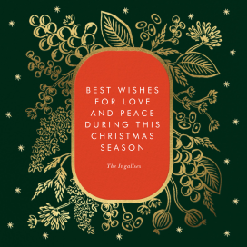 Golden Holiday - Holiday Card by Rifle Paper Co.