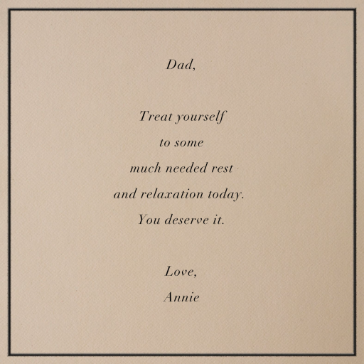 Golf Ball - Father's Day Card by Paperless Post - Back