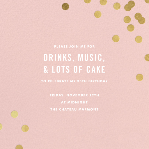 Confetti (Square) - Birthday Invitation by kate spade new york