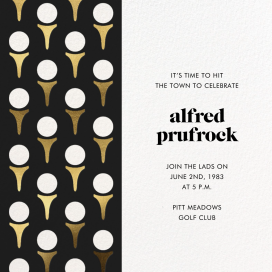 Tee Party - Bachelor Party Invitation by kate spade new york