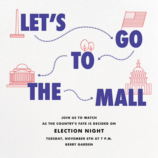 Let's Go to the Mall (Invite) - Election Invitation by paperless_post